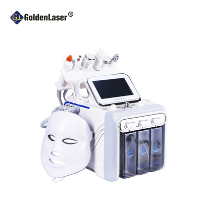 máquina facial em casa 7 dos termas 1Mhz em 1 beleza dos termas da pele do Rf da bolha H2o2