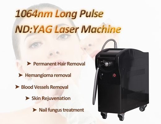 máquina longa do rejuvenescimento da pele do Nd Yag do pulso da remoção do cabelo do laser do diodo do Alexandrite de 10Hz 1064nm