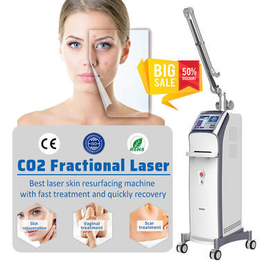Tratamento fracionário da acne da máquina do laser do CO2 do tela táctil refrigerar de ar