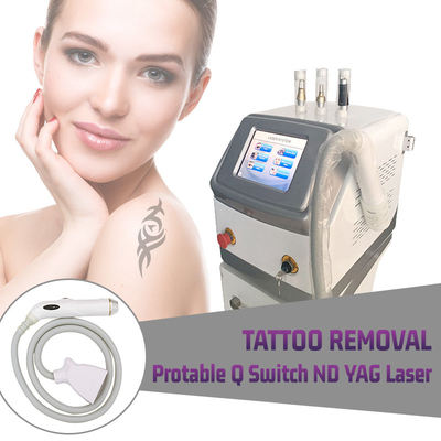 O estojo compacto Q do Iso 220v do Ce comutou a máquina da beleza da remoção da tatuagem do removedor do cabelo do laser do Nd Yag