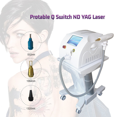 O estojo compacto Q do Iso 220v do Ce comutou a máquina da beleza da remoção da tatuagem do removedor do cabelo do laser do Nd Yag